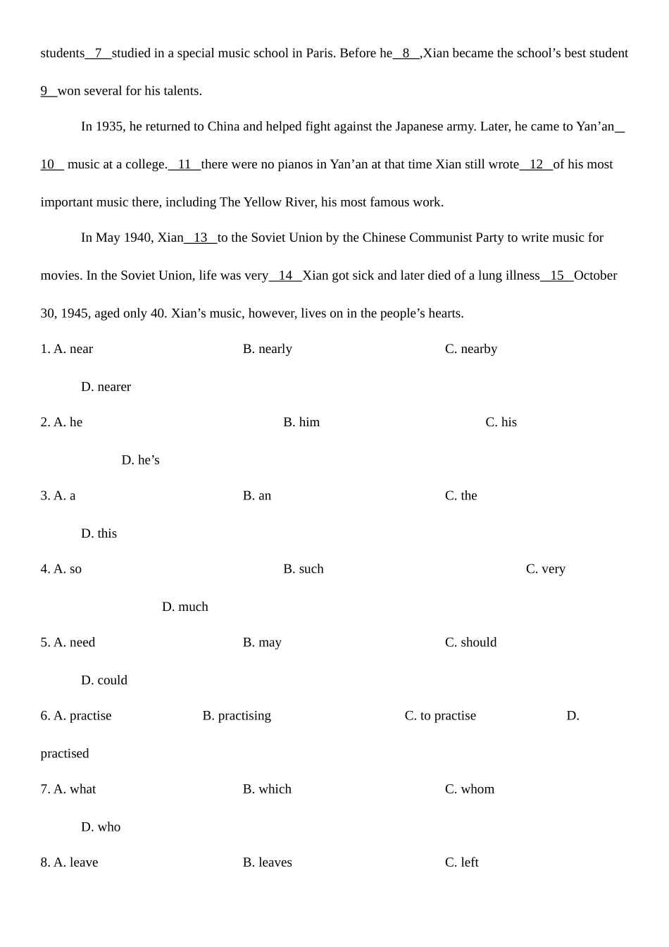 2025年广州市英语中考试卷真题_第2页
