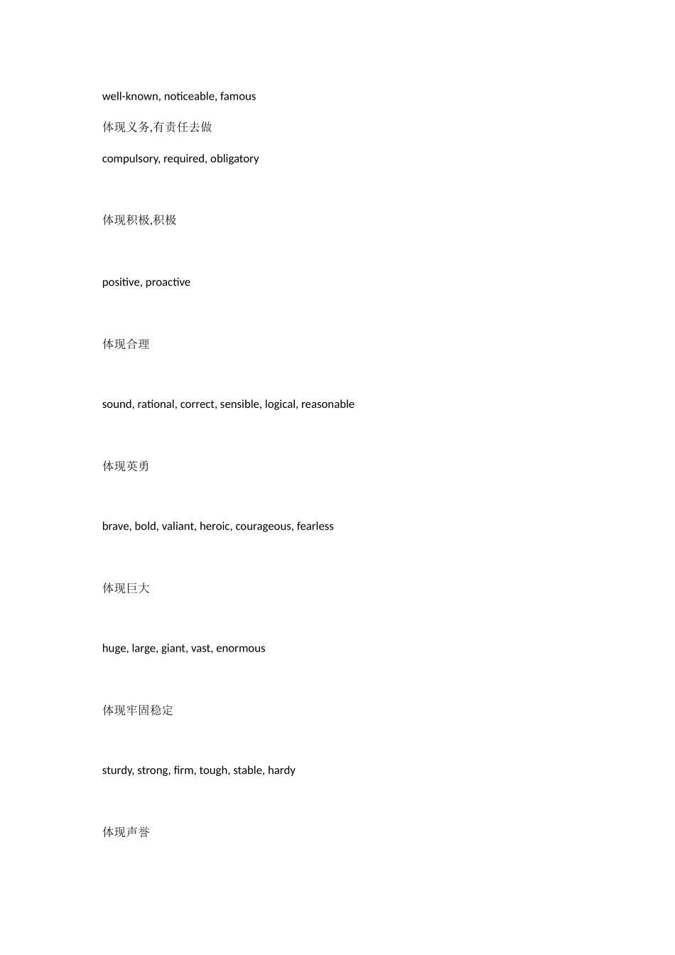 2025年英语六级翻译题主要词汇_第2页