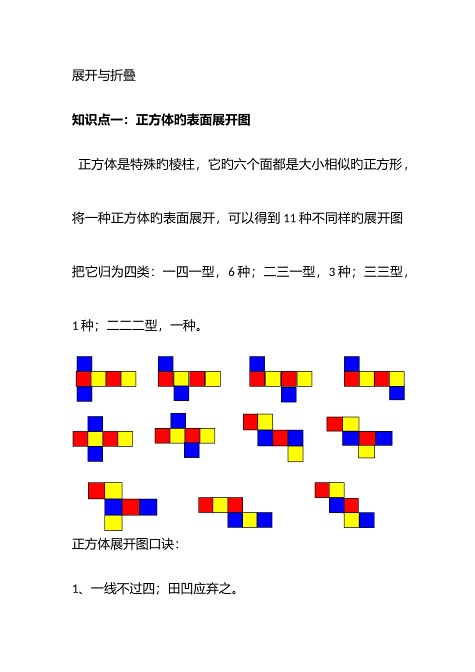 2025年展开与折叠知识点归纳_第1页