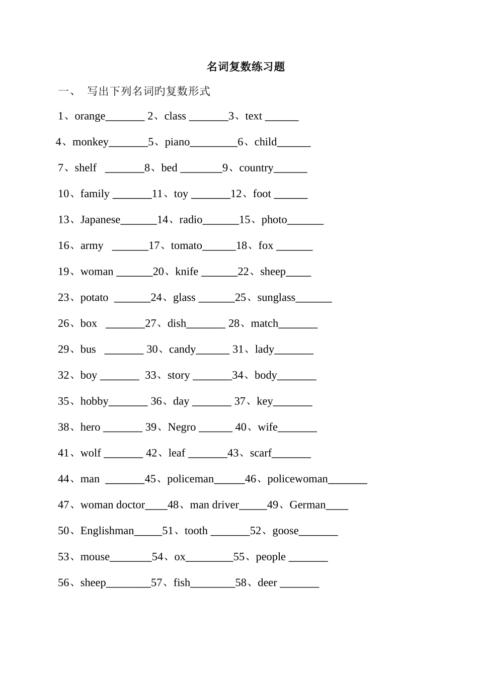 2025年英语小升初所有重点_第1页