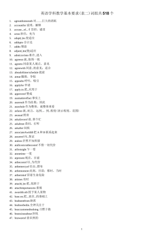518词组背诵