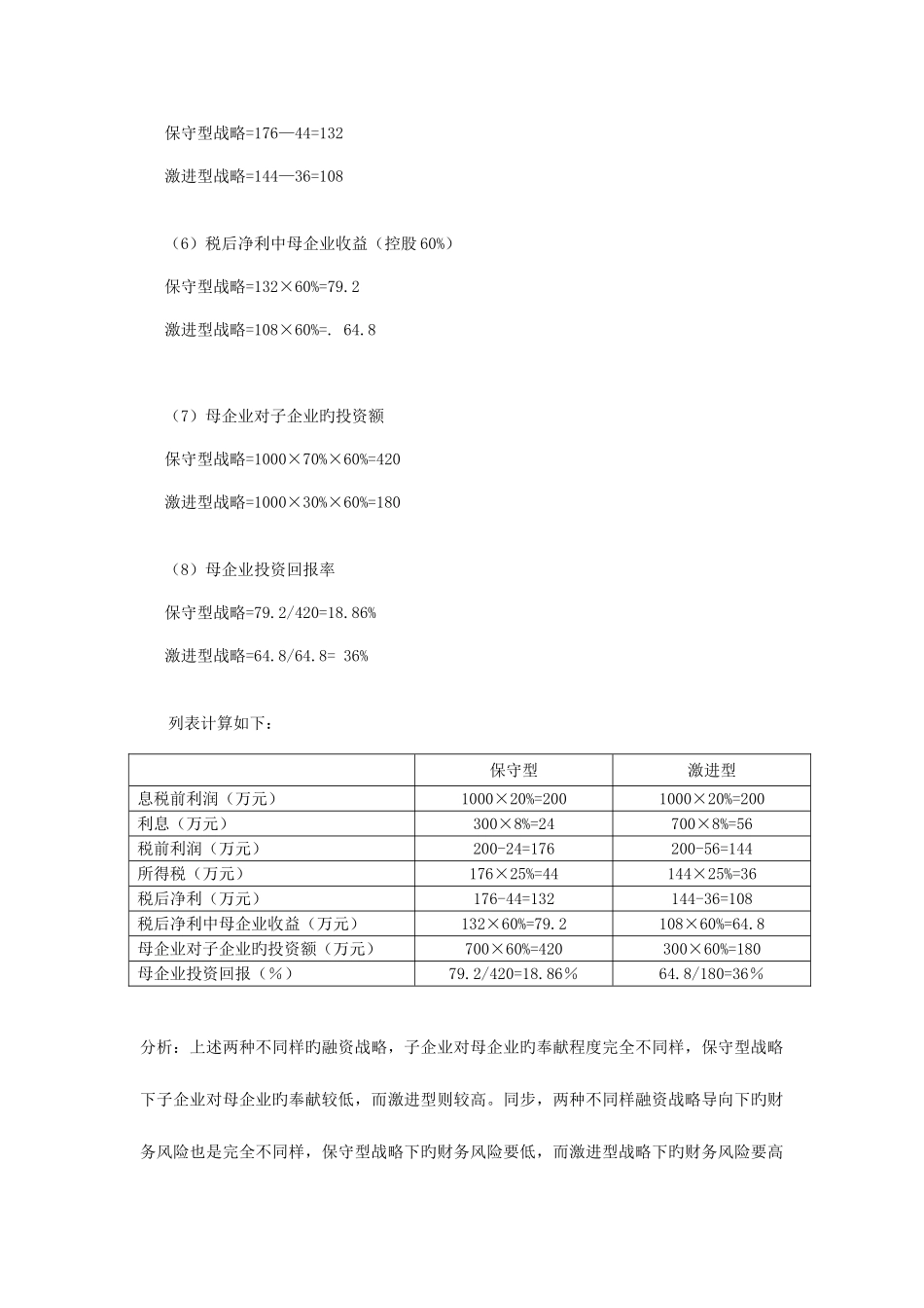 2025年电大企业集团财务管理计算及分析题期末复习_第2页