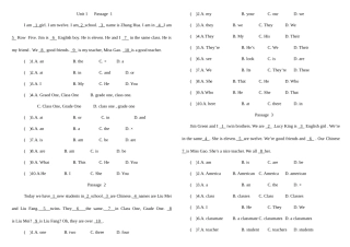 2025年小升初合集完形填空