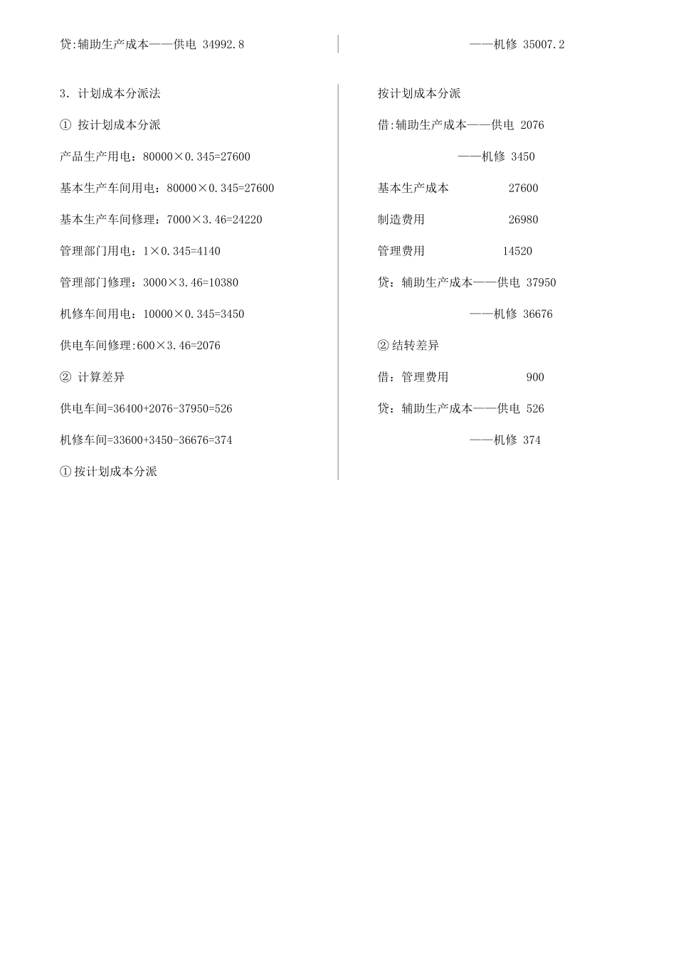 2025年电大成本会计形成性考核册答案重点_第3页