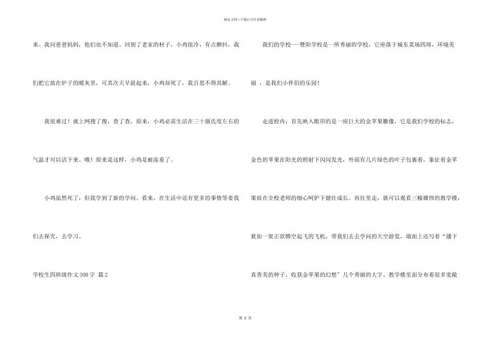小学生四年级300字3篇_第2页