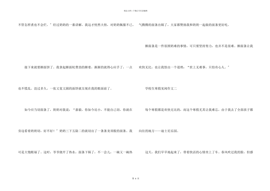 小学生寒假见闻7篇_第2页