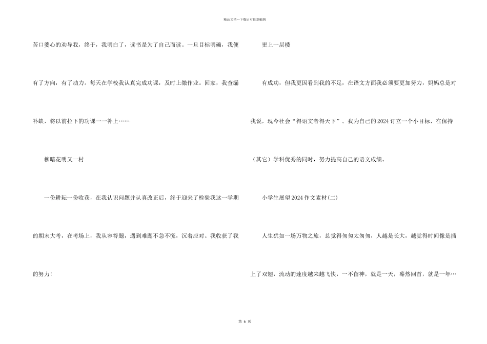 小学生展望2024素材_第2页