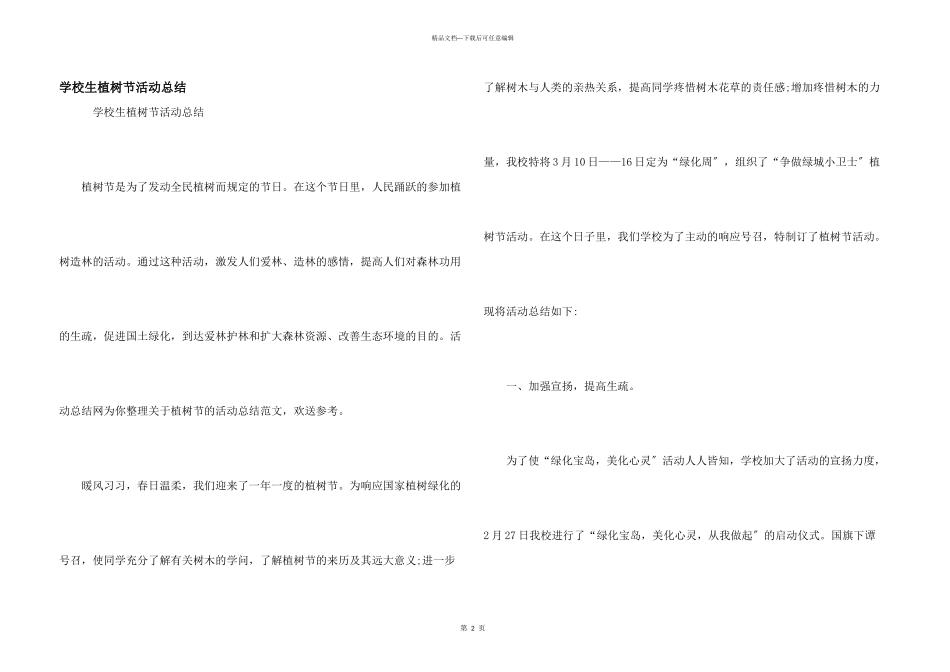 小学生植树节活动总结_第1页