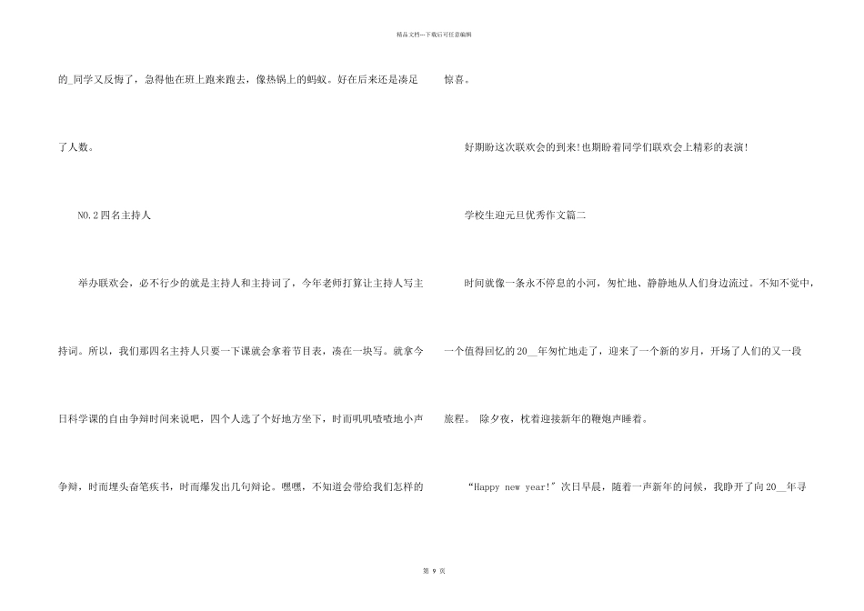 小学生迎元旦优秀10篇2024_第2页
