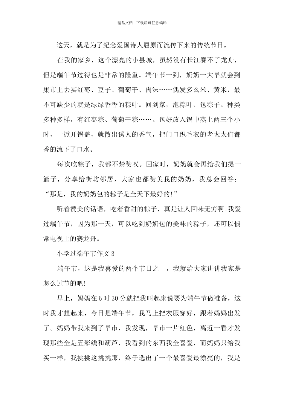 小学过端午节作文5篇_第2页