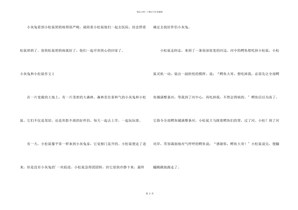 小灰兔和小松鼠_第2页