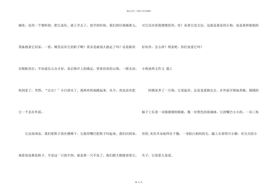 小狗说明文4篇_第2页