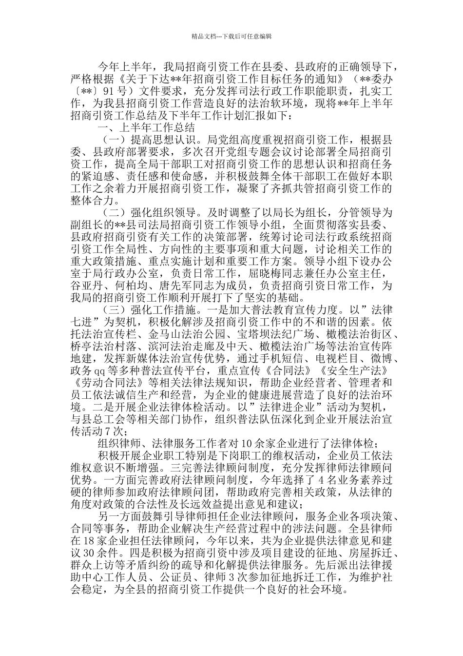 局单位招商引资工作总结_第3页