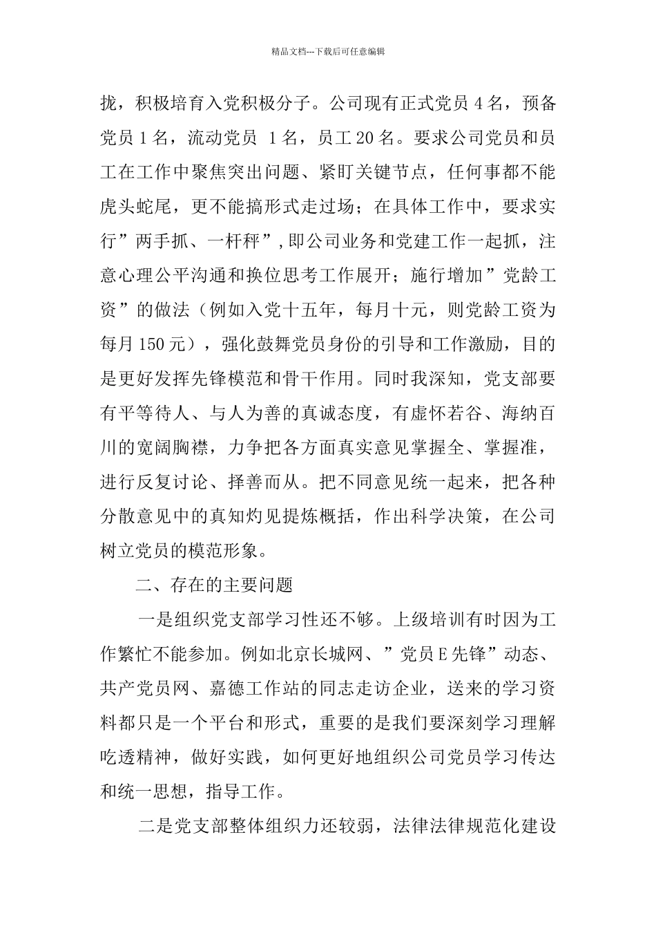 履行基层党建工作第一责任人党建工作述职报告_第3页