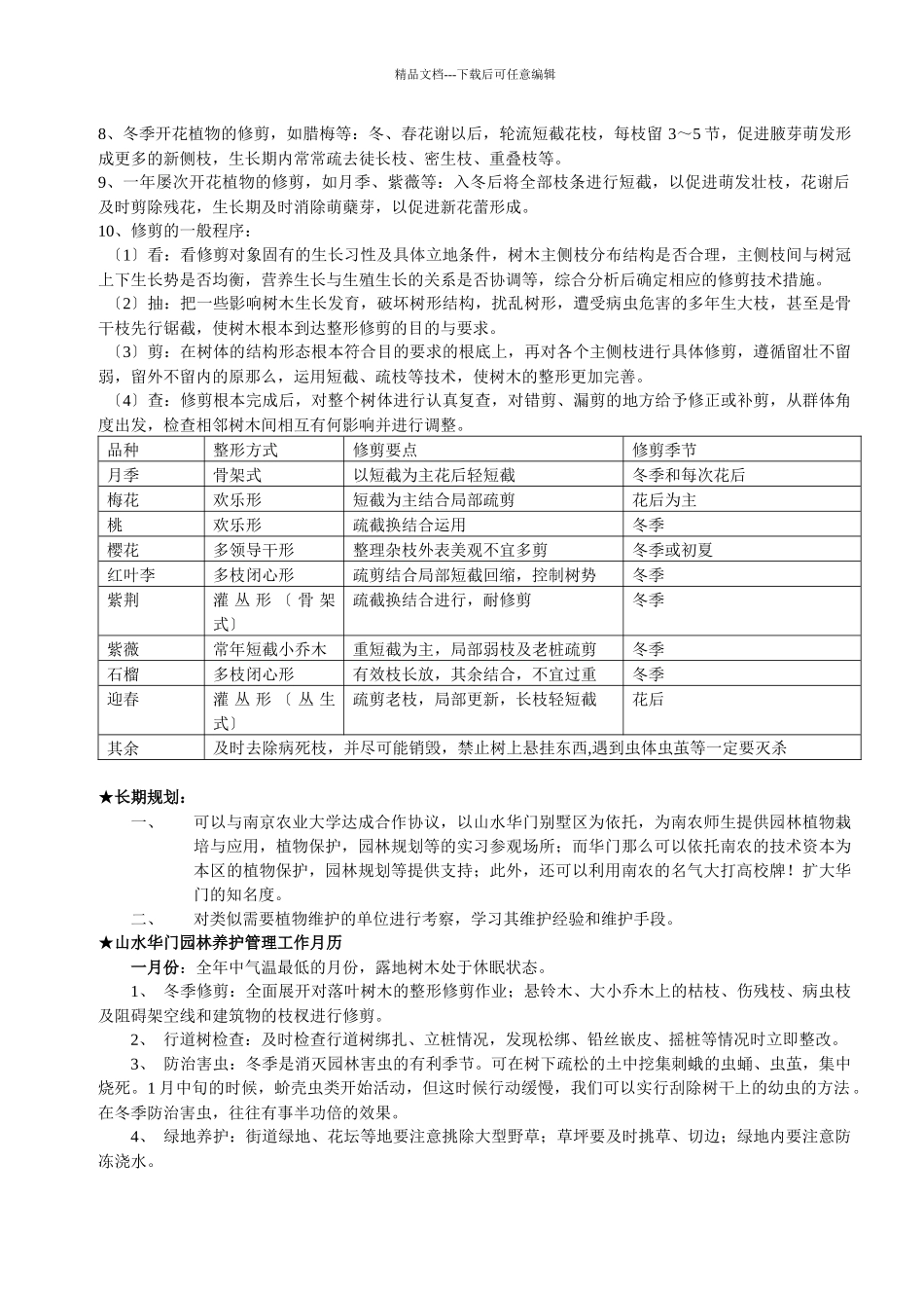 山水园林植物维护规划_第3页