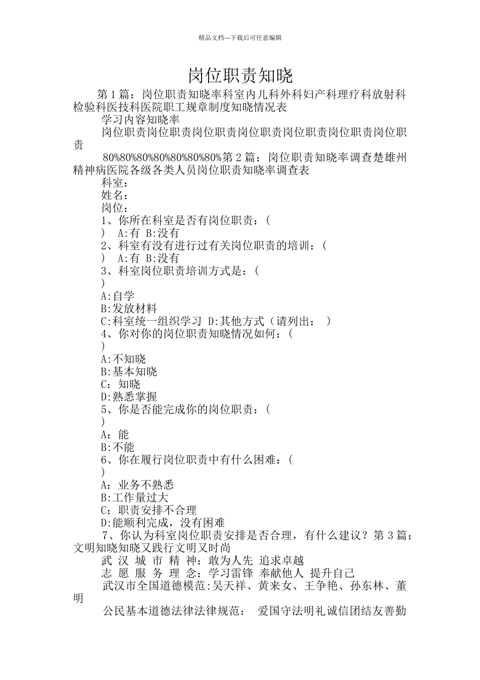 岗位职责知晓_第1页