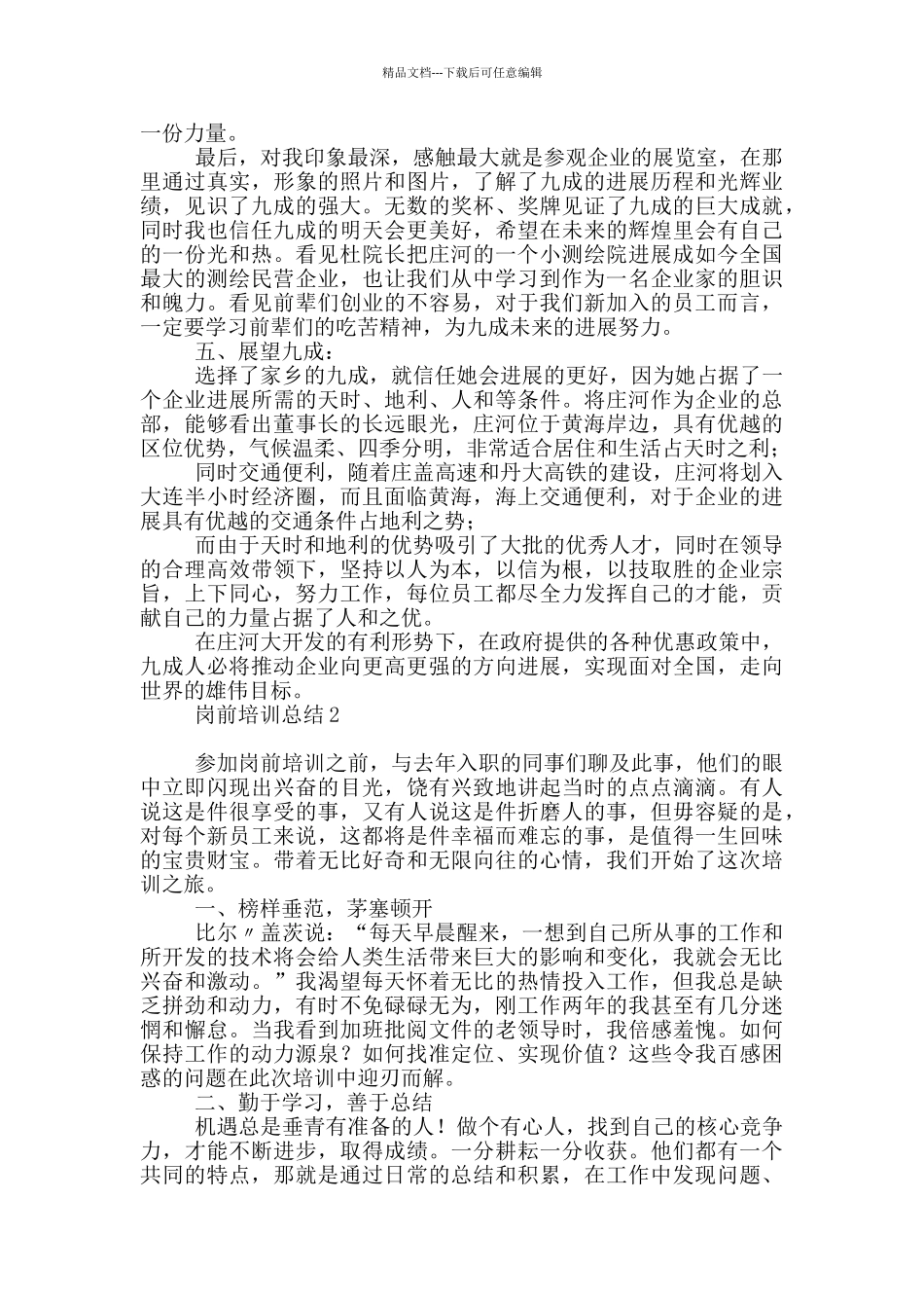 岗前培训总结_第2页