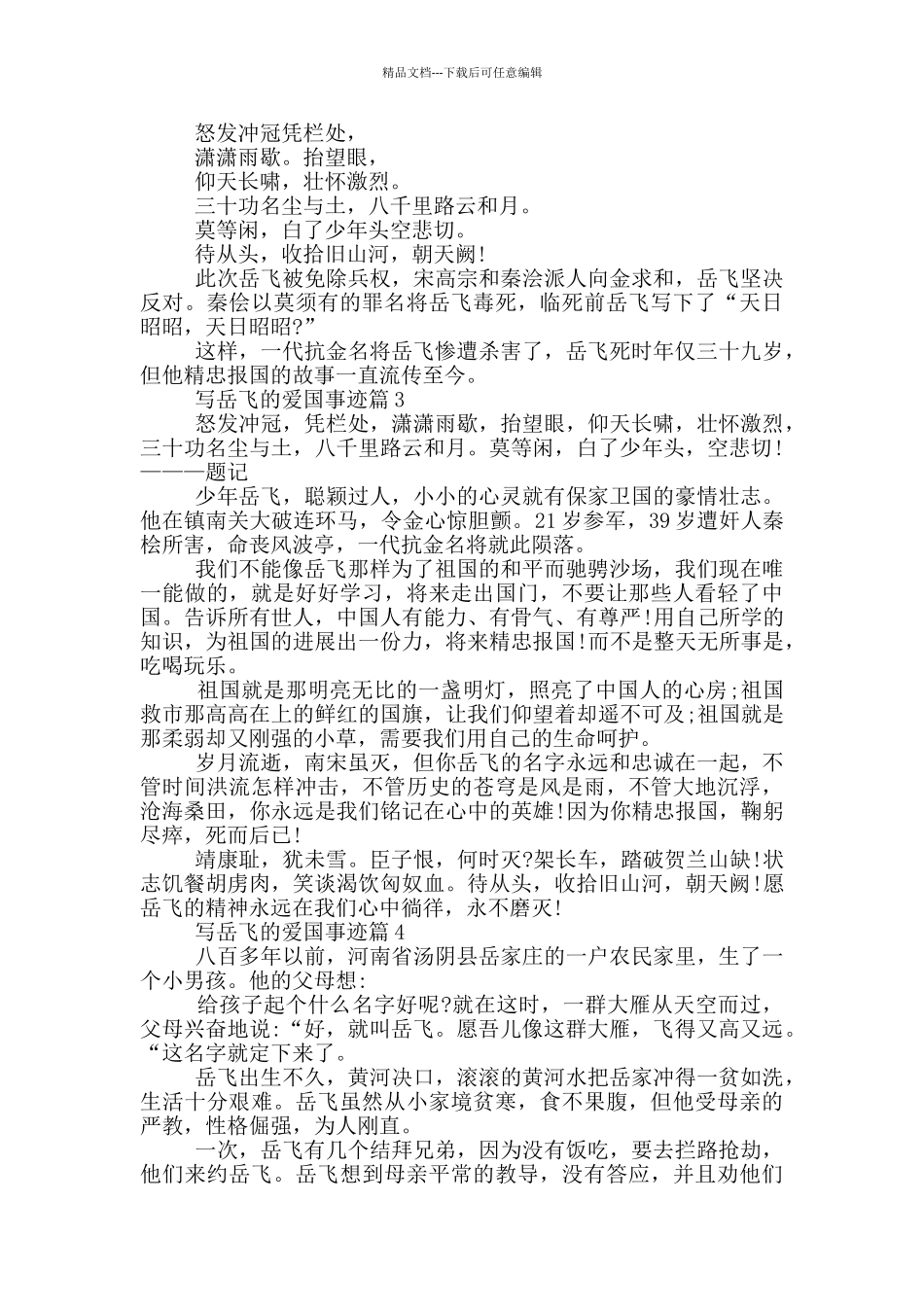 岳飞的爱国事迹五篇700字_第2页