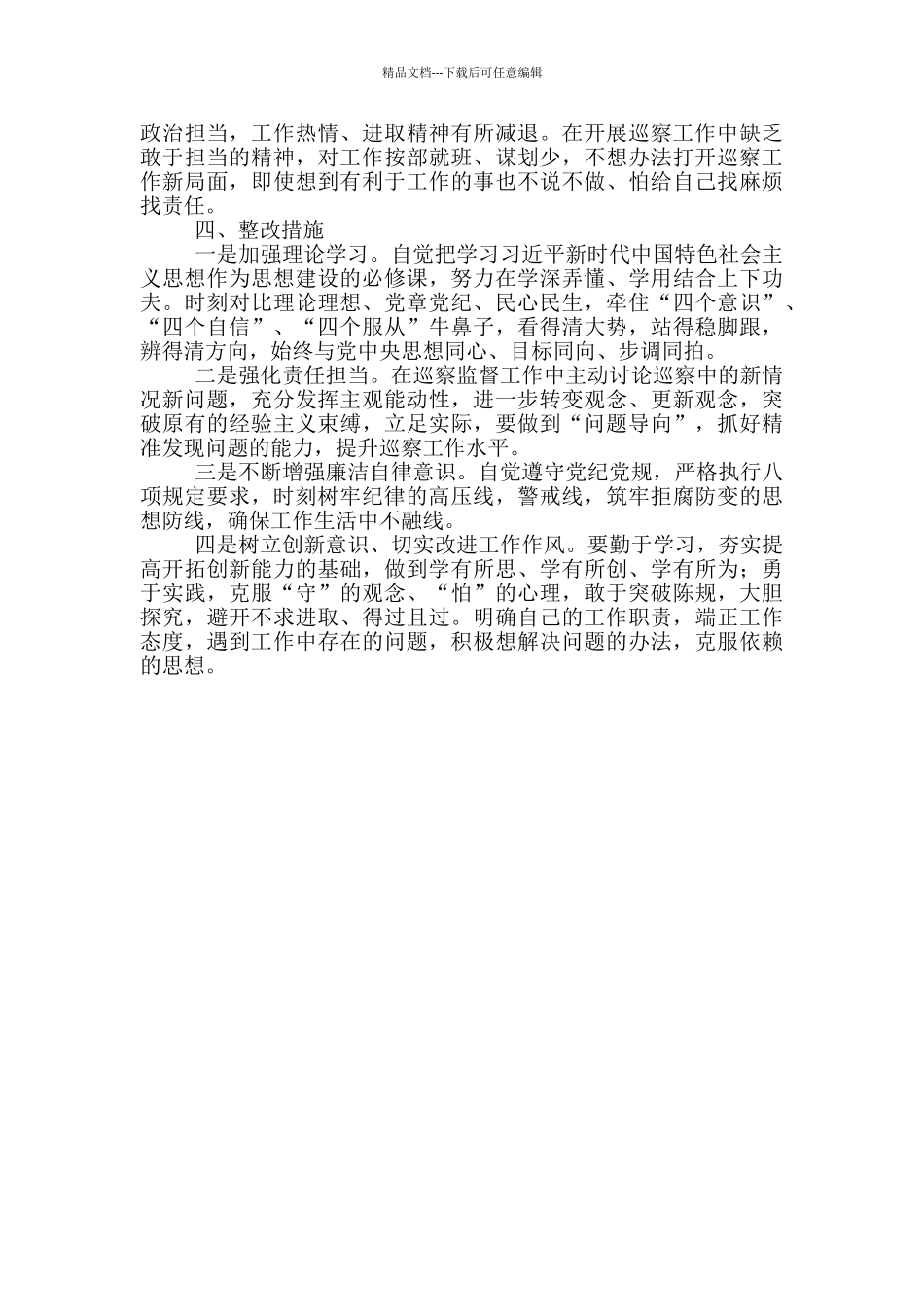 巡察专员2024年度个人述职述德述廉报告_第3页