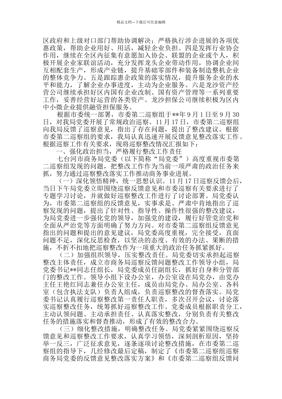 巡察整改情况报告_第2页