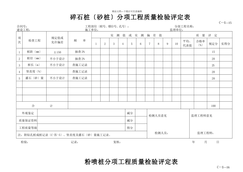 工程资料C类表格1_第2页