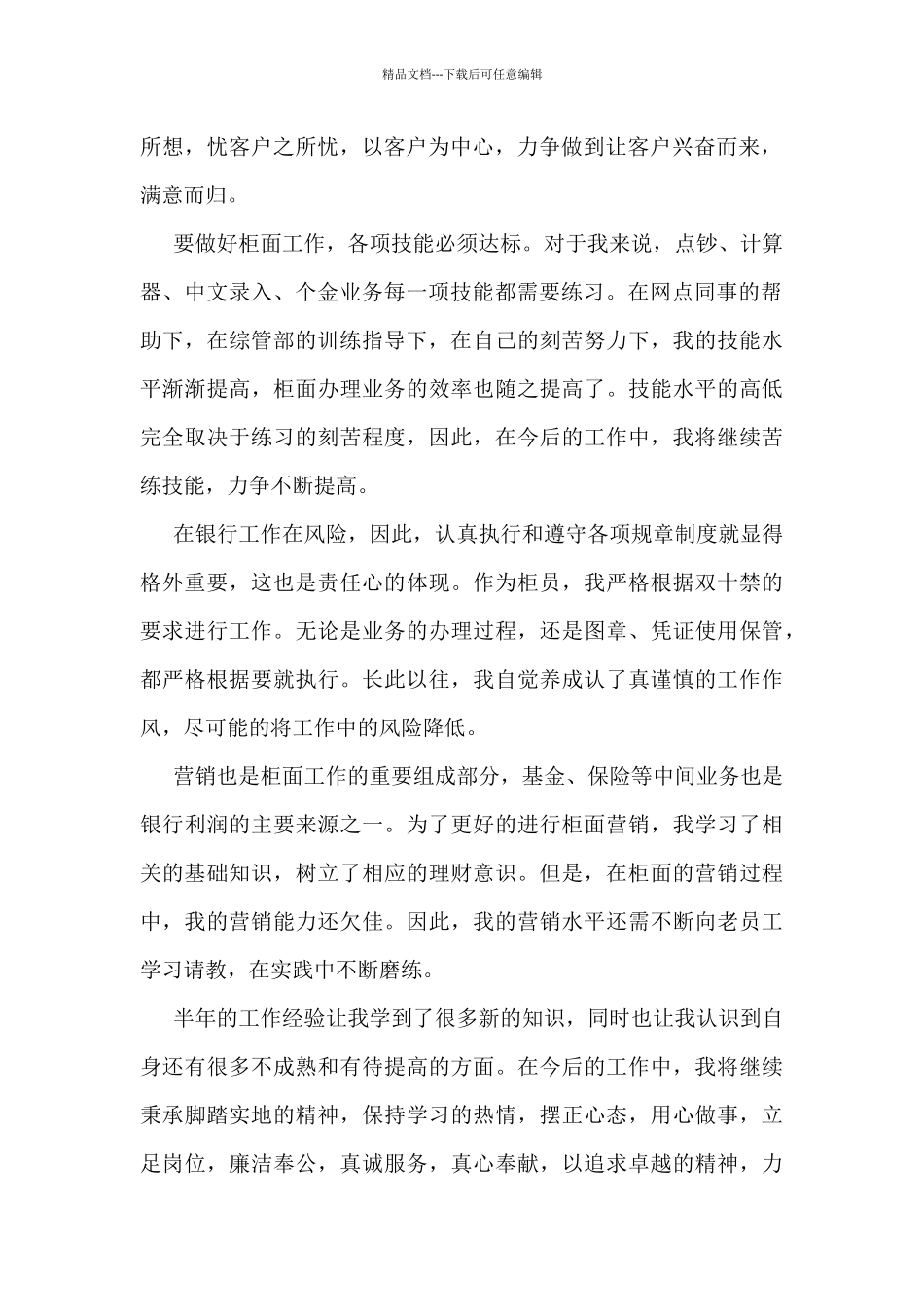 工行个人工作总结范文_第2页