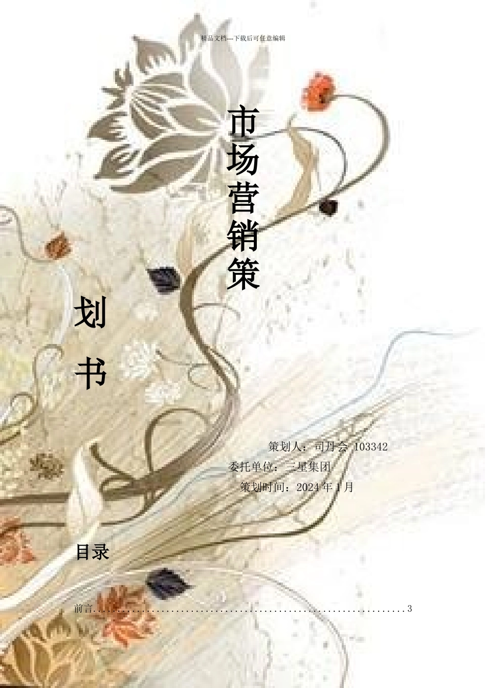 市场营销策划书_第1页