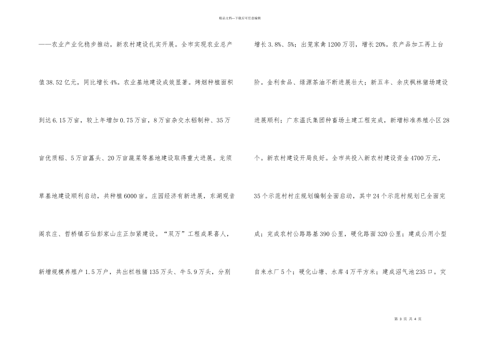 市政府2024年工作总结2024年工作设想思路规划_第3页