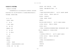 市政造价员工作简历模板
