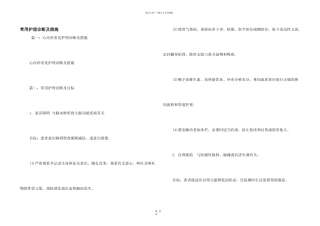 常用护理诊断及措施