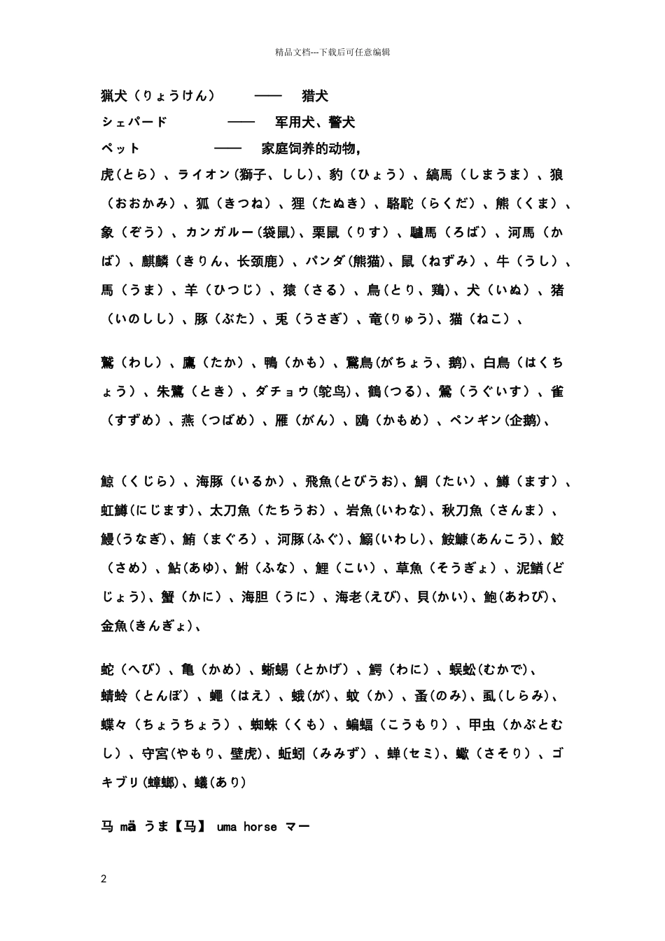 常见日语名词_第2页