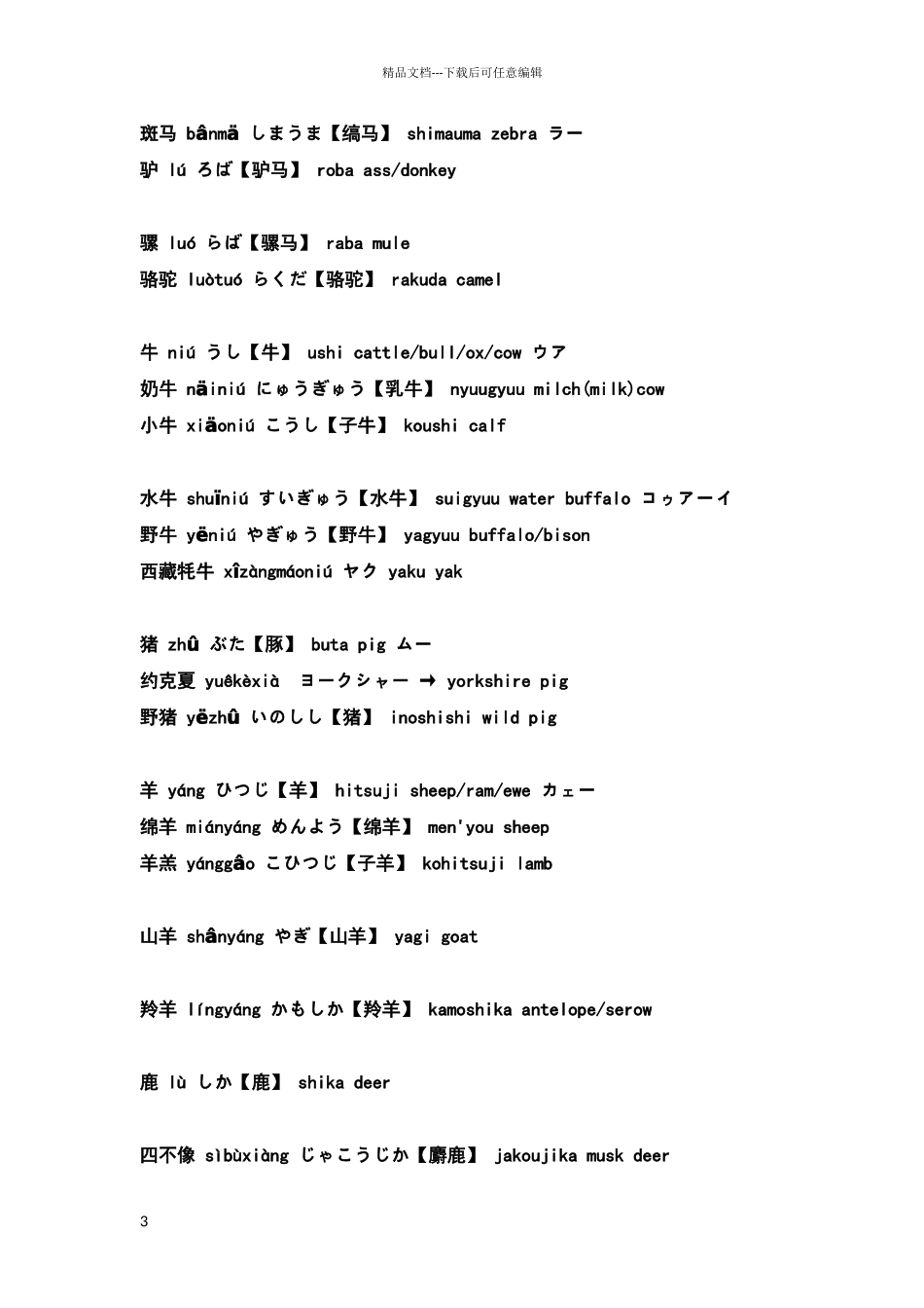 常见日语名词_第3页