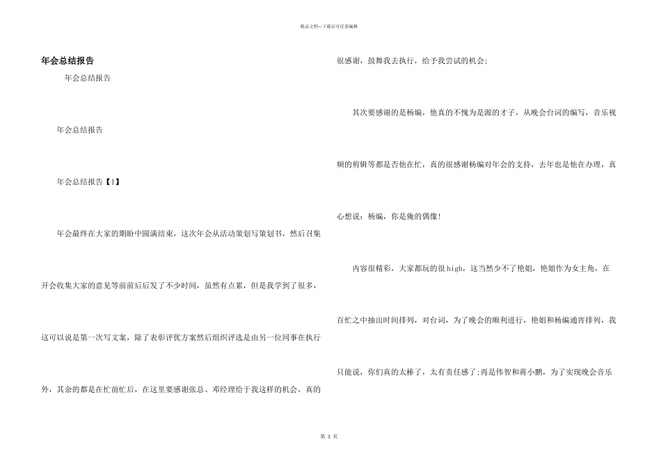 年会总结报告_第1页