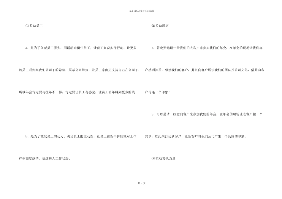 年会活动策划方案模板锦集4篇_第2页