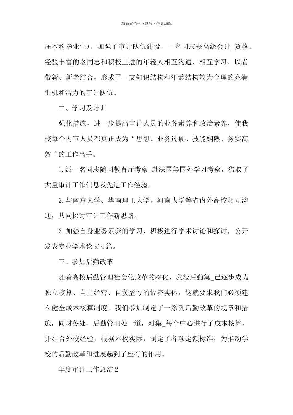 年度审计工作总结_第2页