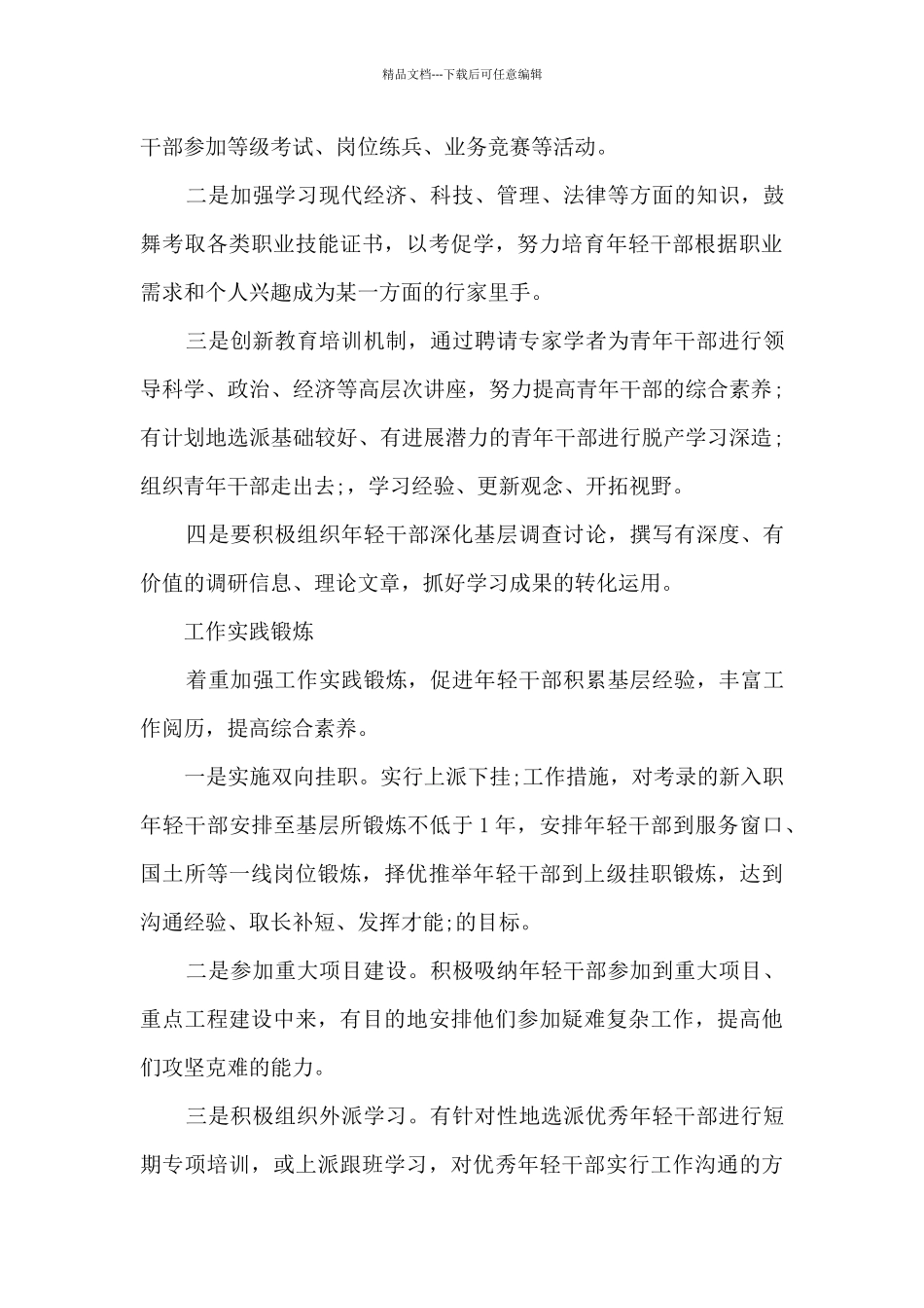 年轻干部培养方案2024_第3页