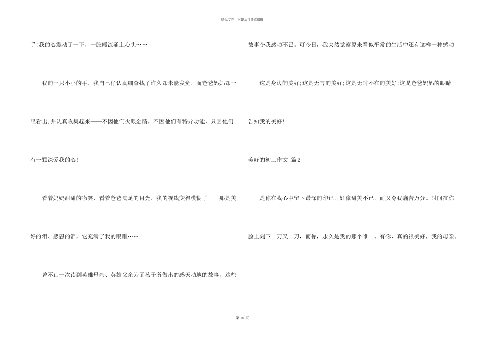 幸福的初三集锦八篇_第3页