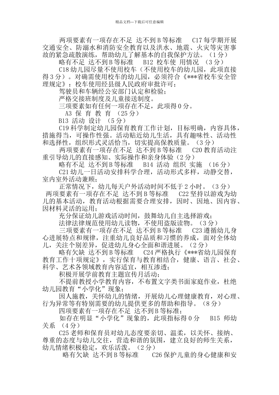 幼儿园办园行为督导评估指标体系_第3页