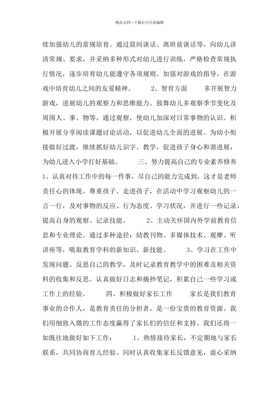 幼儿园园长工作计划思路_第2页