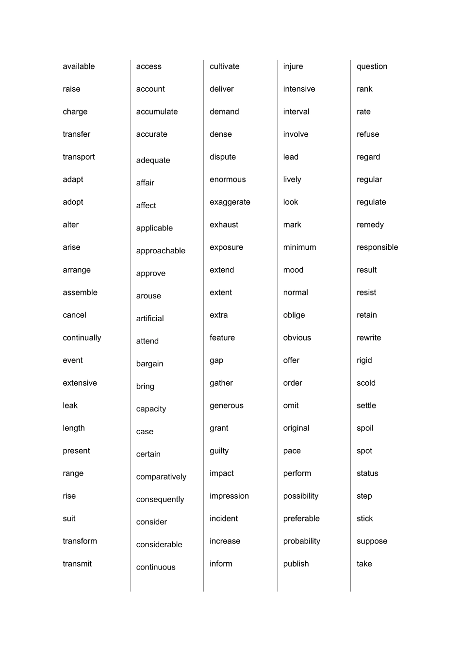 2025年四级词频_第1页