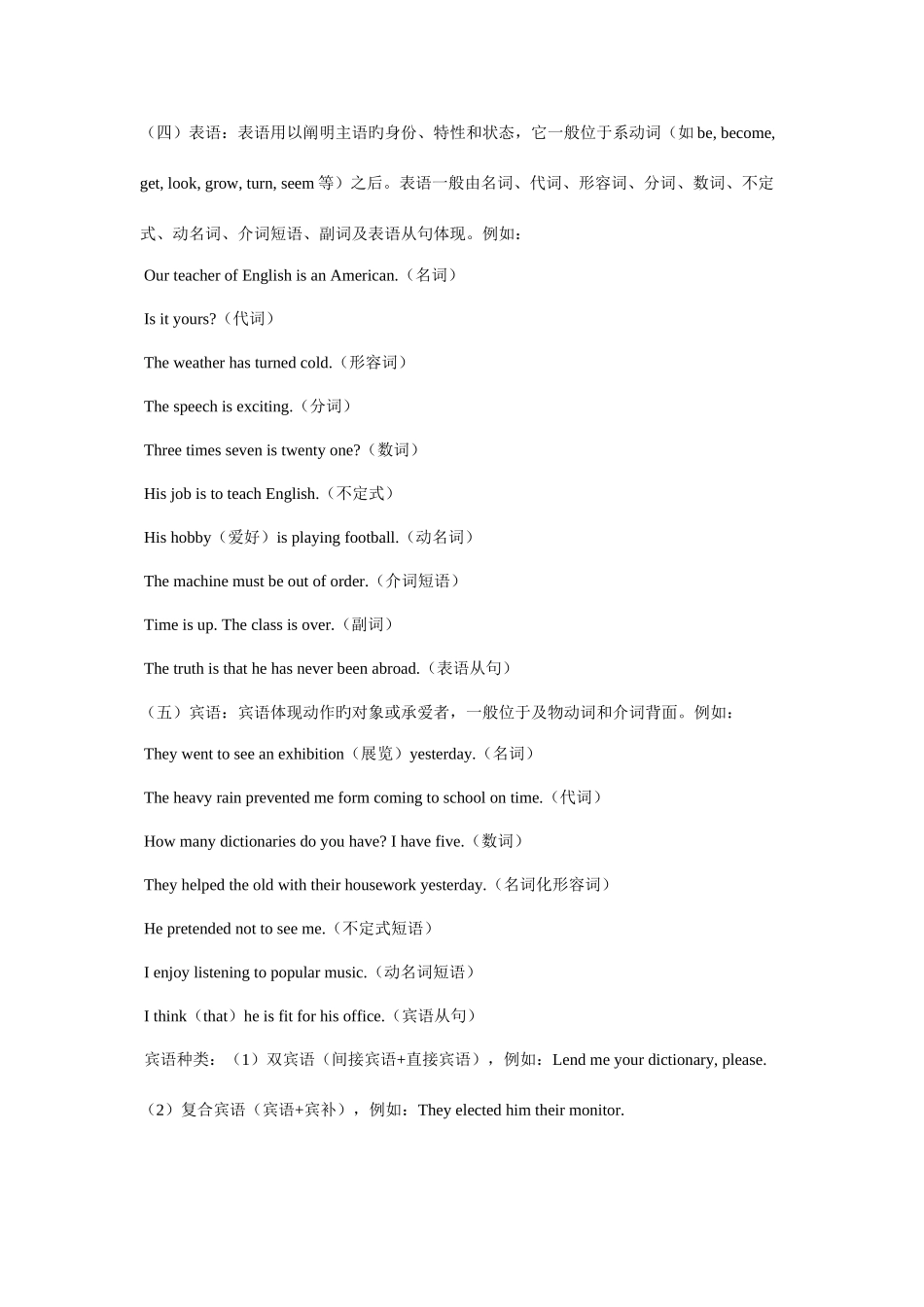 2025年英语划分句子成分知识点总结_第2页