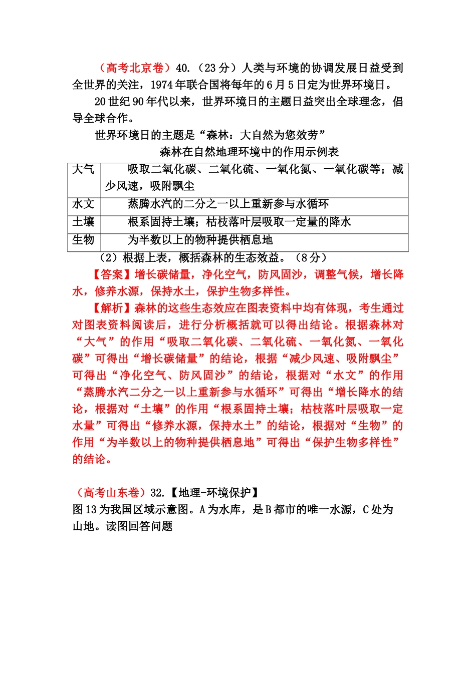 2025年高三地理知识点精解精析检测题_第2页