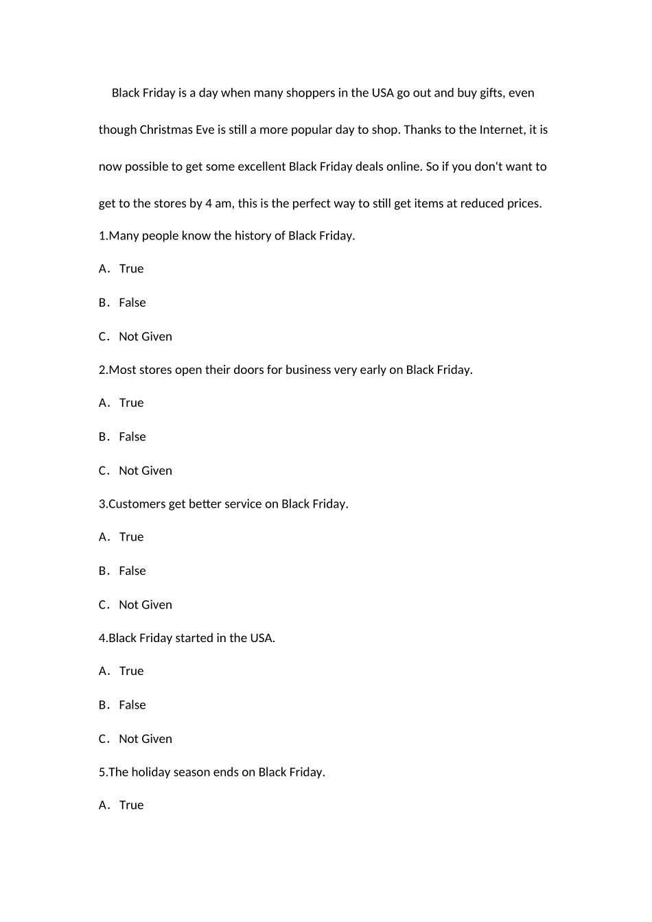 2025年自考英语二试题及答案_第2页