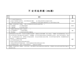 2025年行政执法人员考试题库不定项选择题题