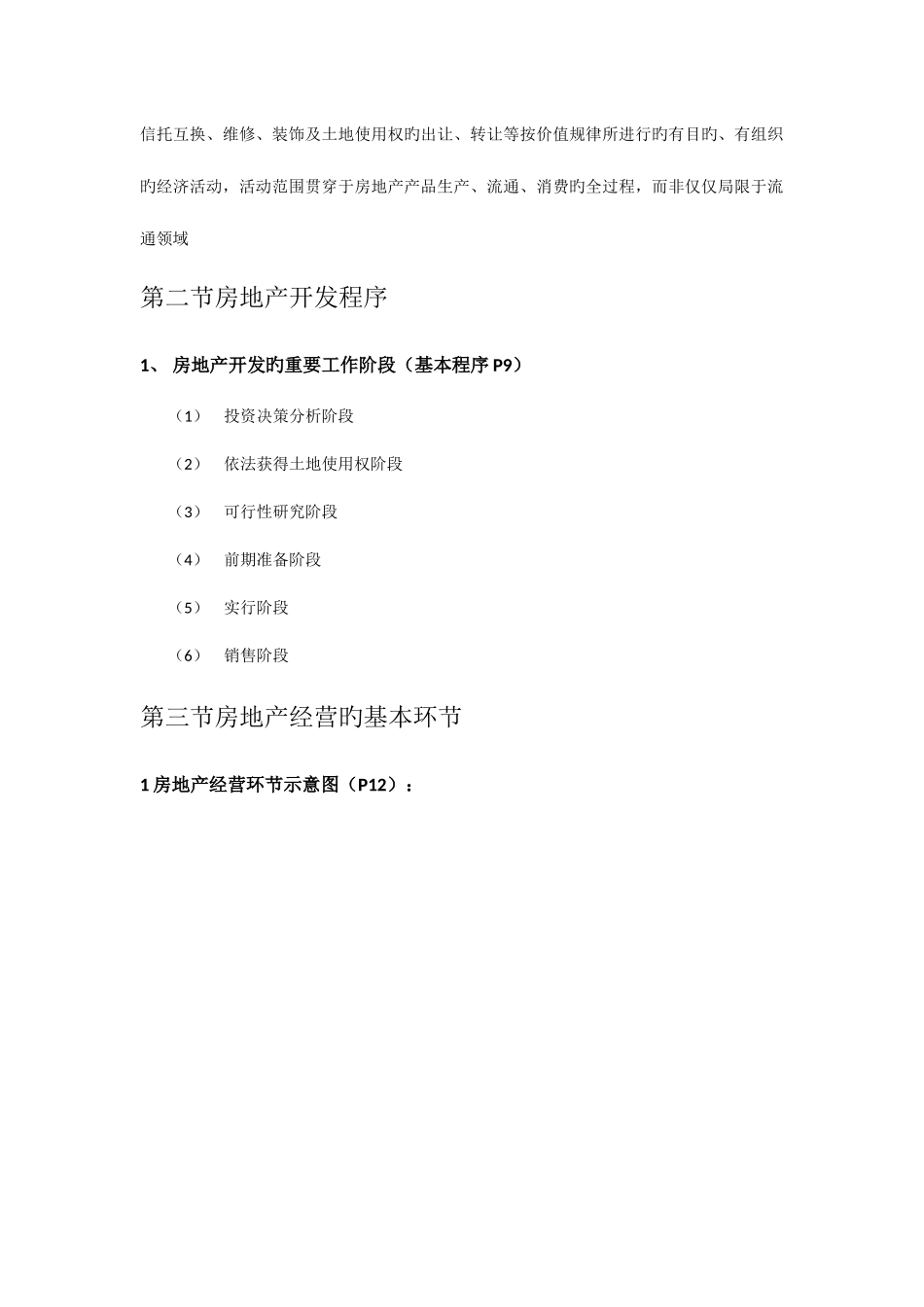 2025年自学考试十月份房地产开发与经营章知识点重点考点_第2页