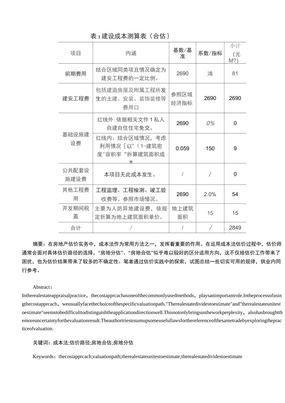 浅析房地产估价中成本法估价路径的选择_第3页