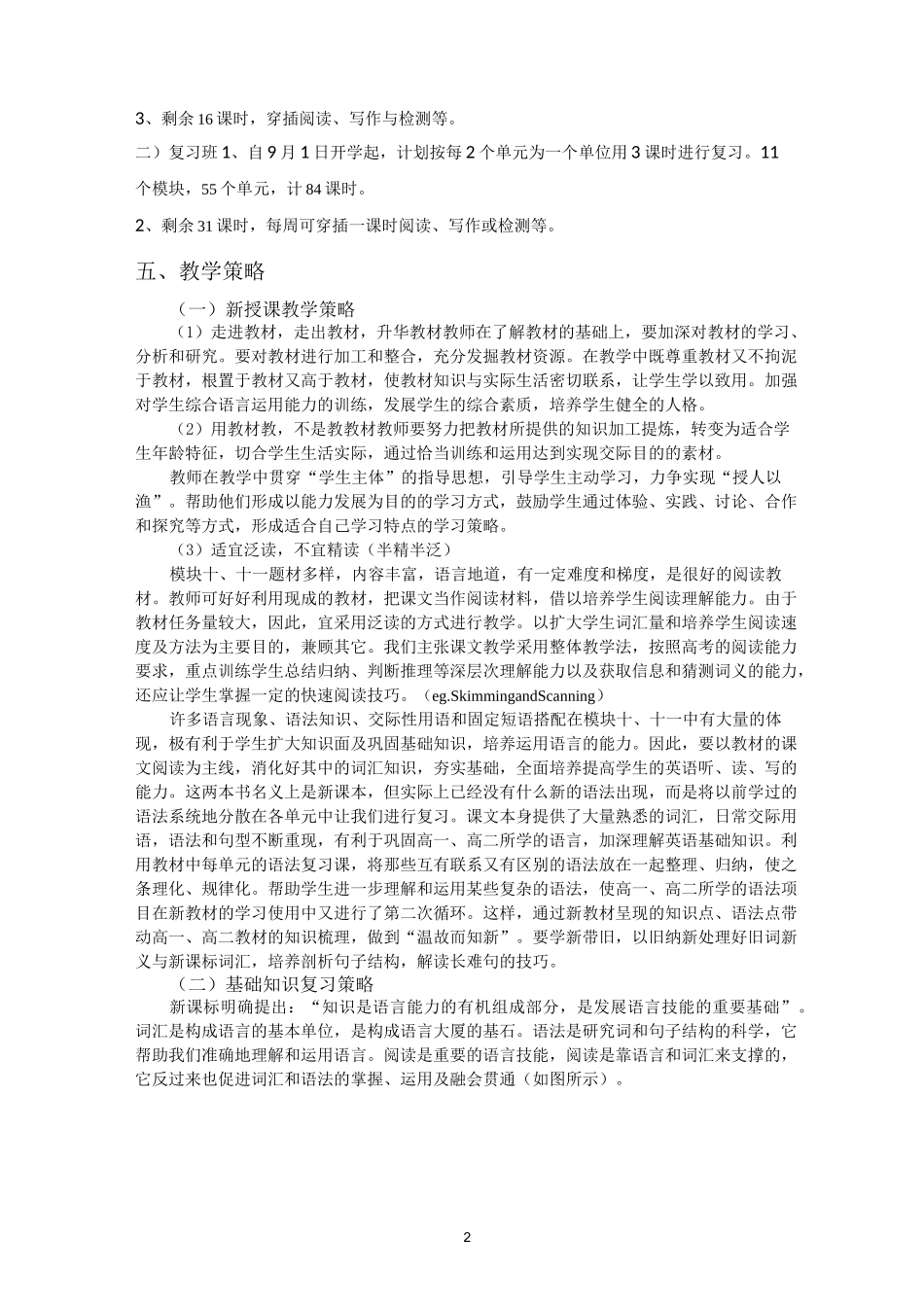 高三英语一轮复习策略与建议_第2页