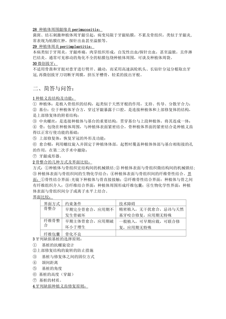 口腔种植学 重点总结_第3页