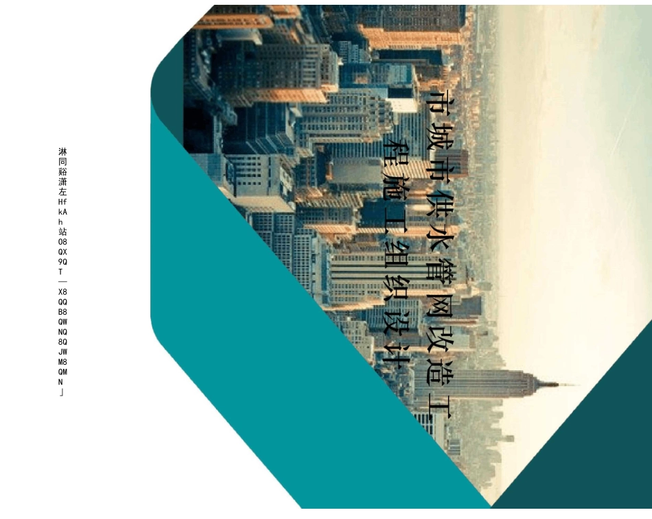 市城市供水管网改造工程施工组织设计_第1页