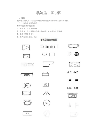 装饰施工图识图